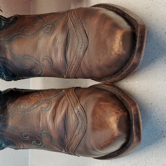 Wms LUCCHESE Western Style boots (sz 7B) - Picture 5 of 11